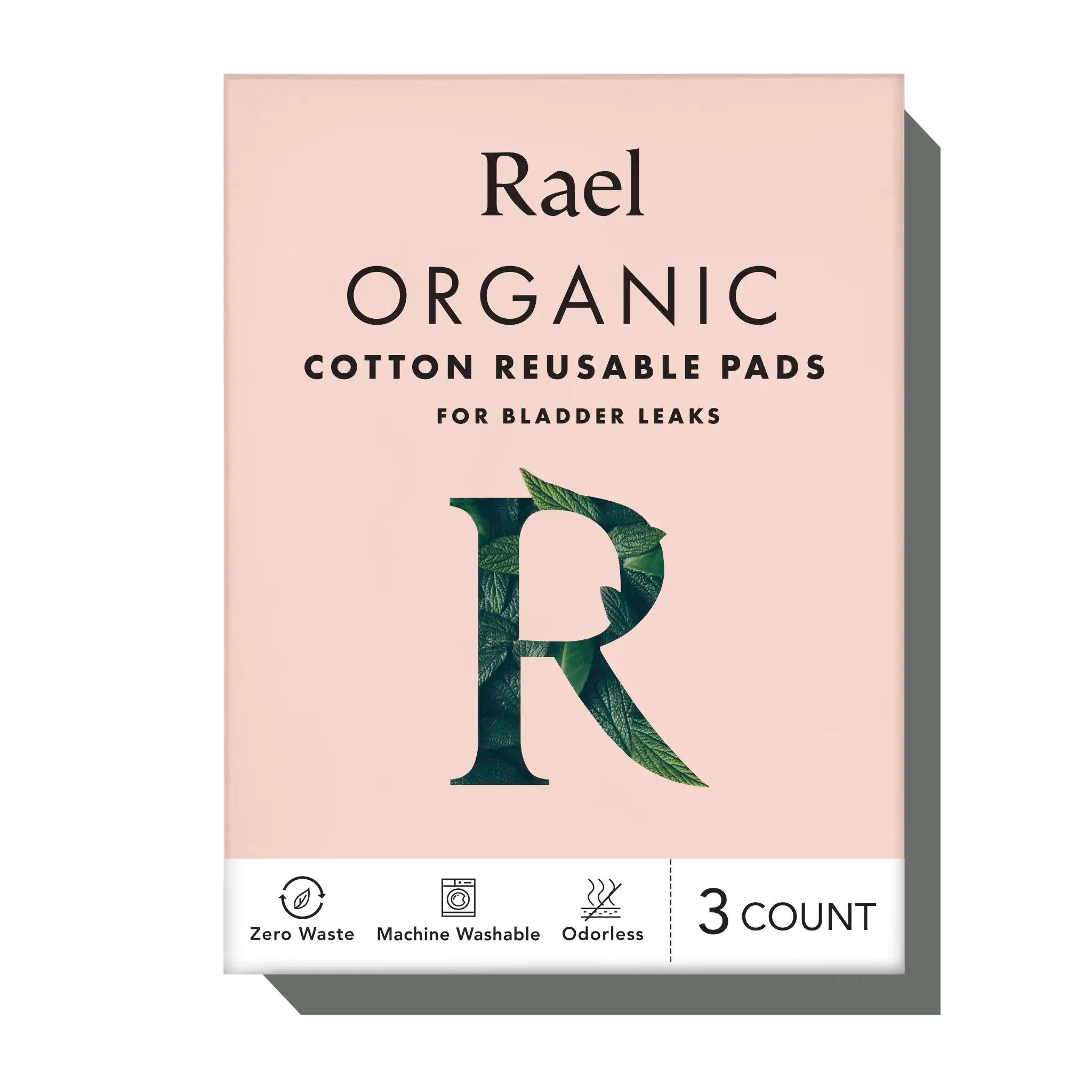 Organic Cotton Reusable Incontinence Pads Rael