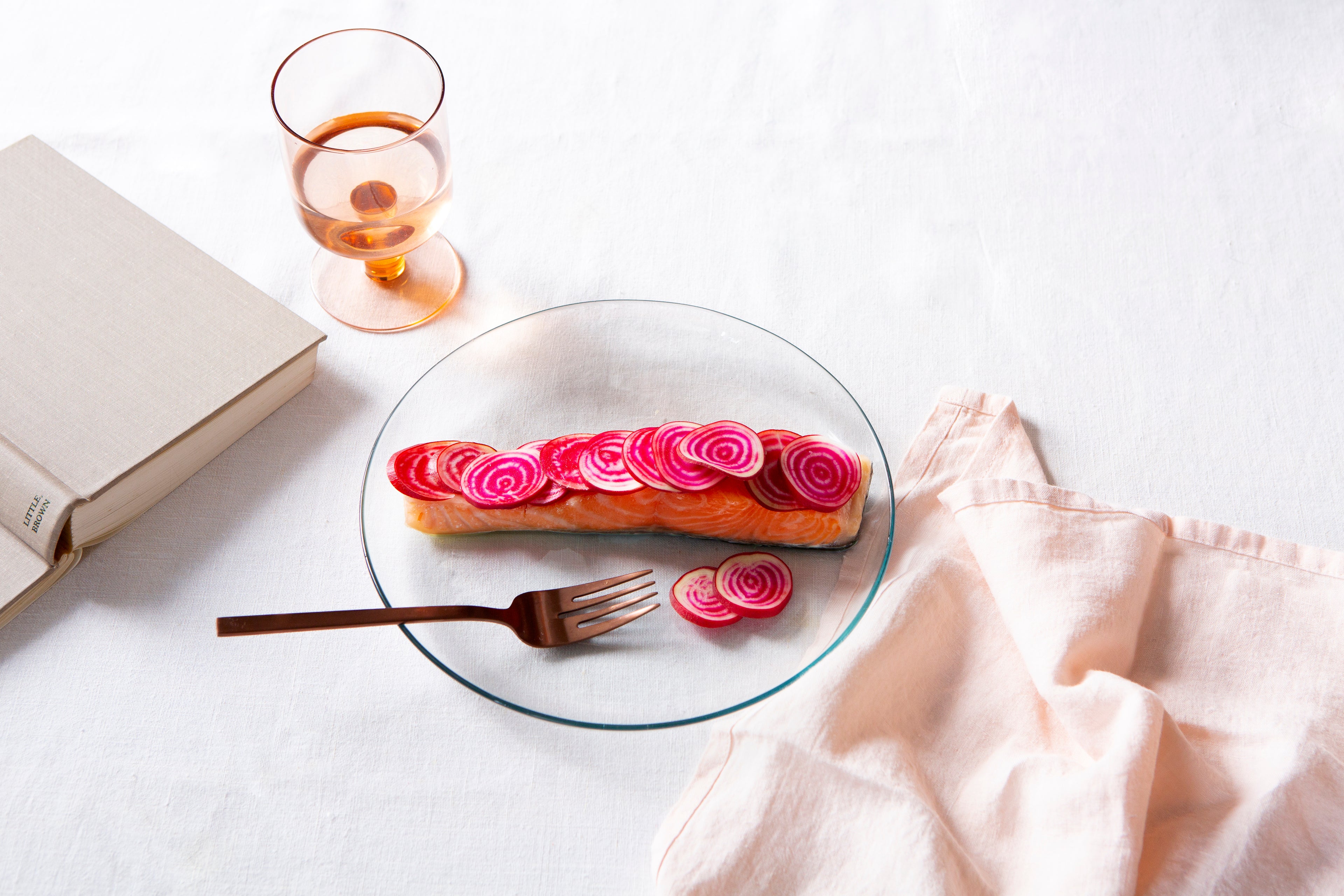 #RaelEats: For when you feel slow and can’t focus: Shaved Beets with Roast Salmon