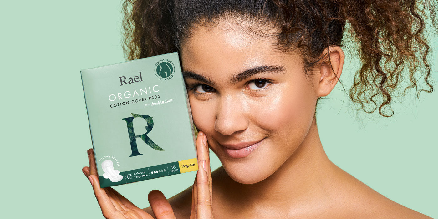 Rael + Organic Cotton Menstrual Regular Pads