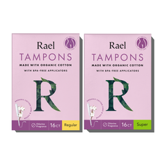 Tampons Made With Organic Cotton Value Pack