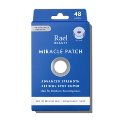 Packaging of Rael Beauty Miracle Patch Advanced Strength Retinol Spot Cover with 48 patches per pack