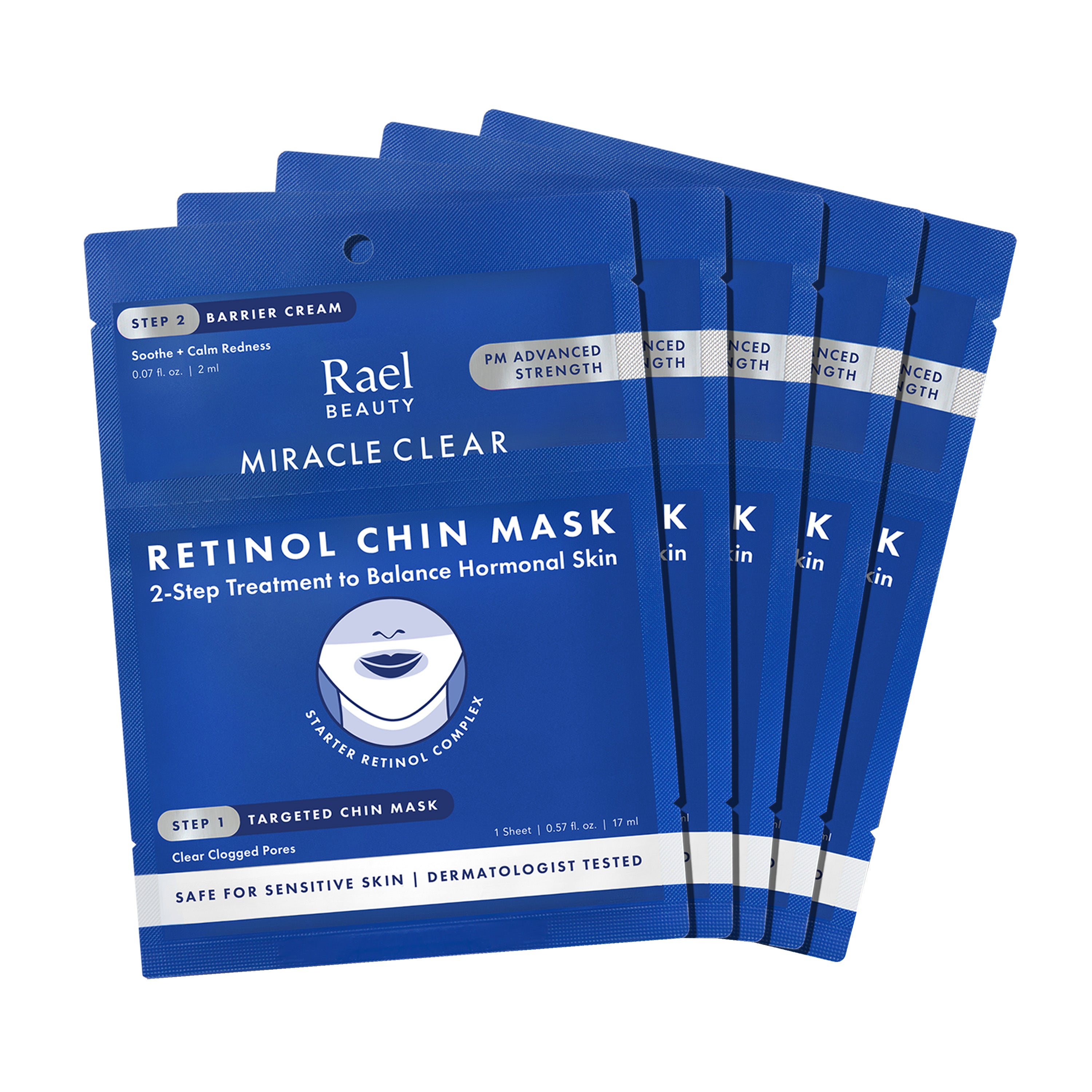 Miracle Clear Retinol Chin Mask 5-Pack Set – Rael