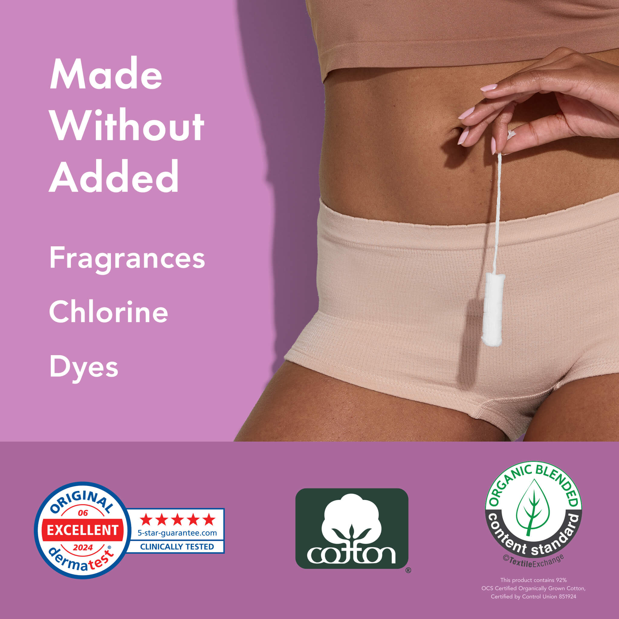 Organic Cotton Compact Tampons | BPA-Free | Rael