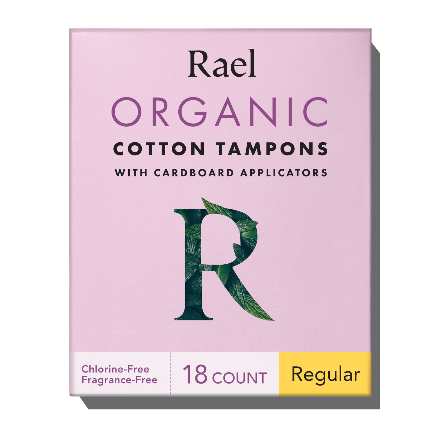 Organic Cotton Tampons Cardboard Applicator Rael